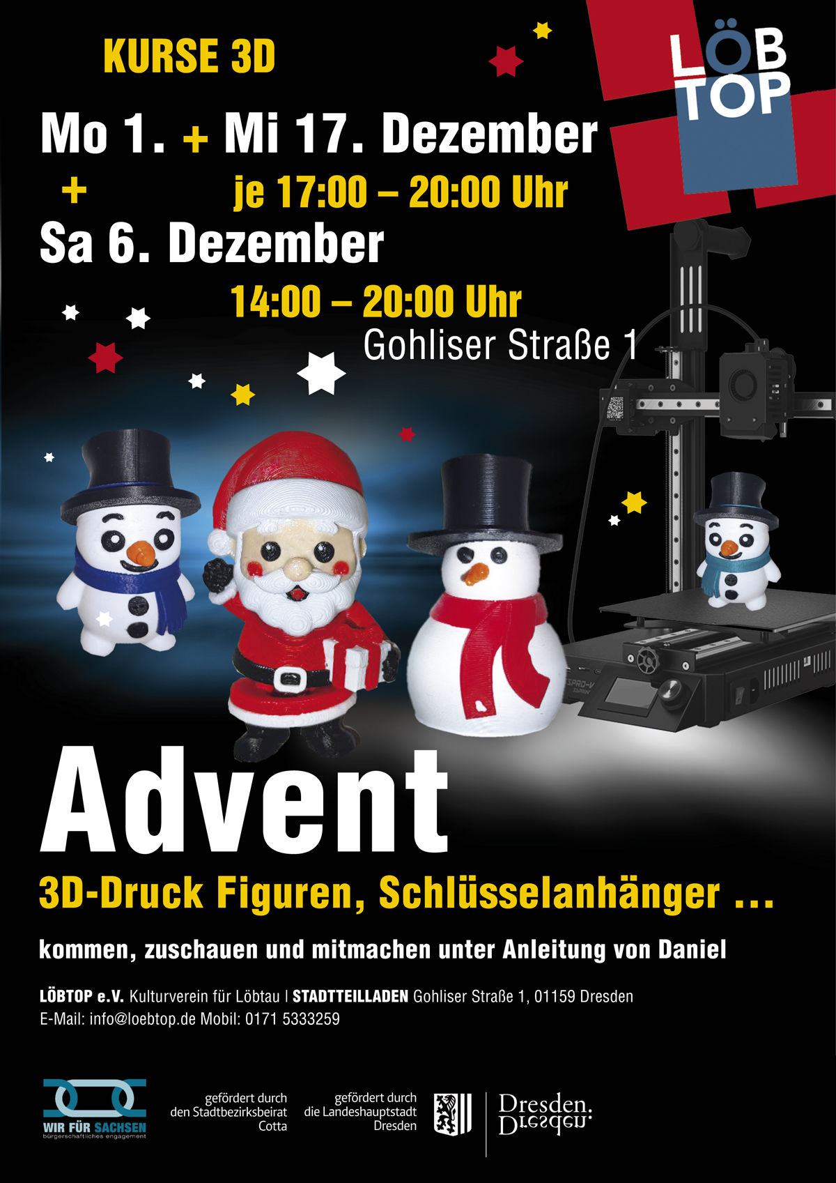 Sa 6. Dezember 2025 | 3D-Druck im Advent