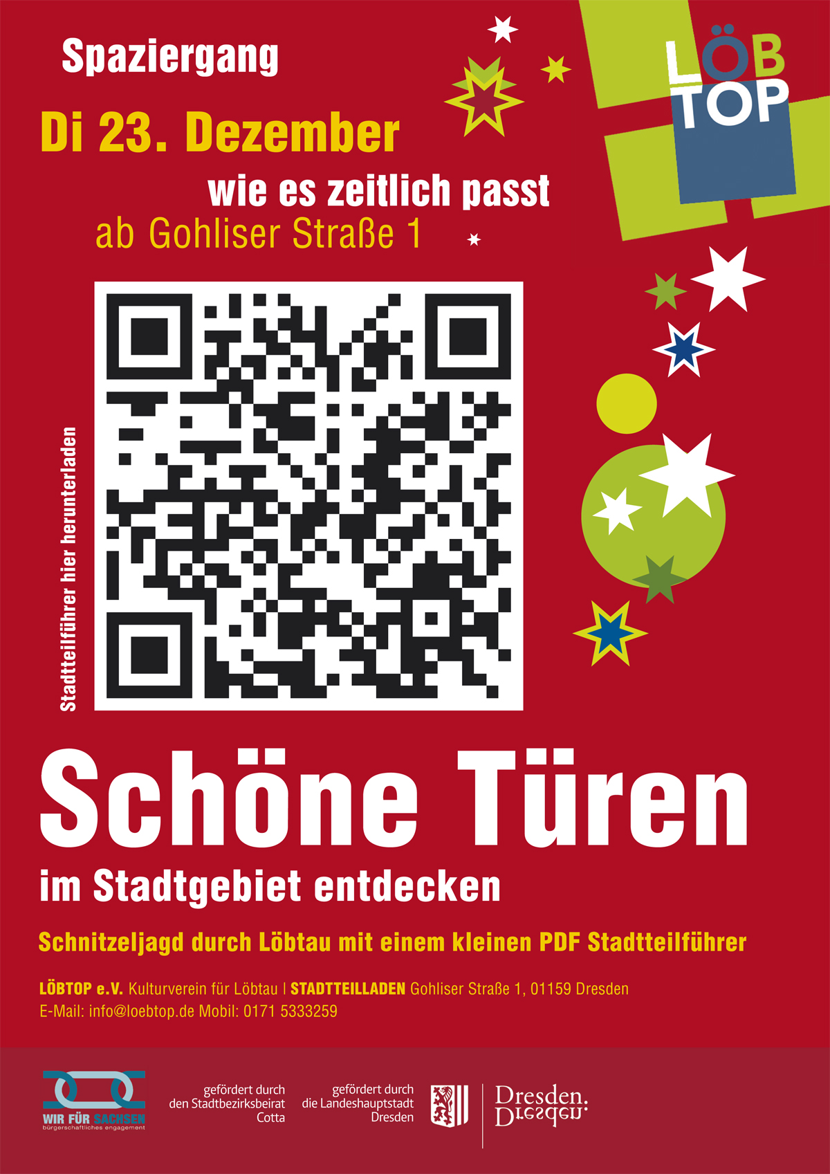 Di 23. Dezember 2025 | Schöne Türen in Löbtau